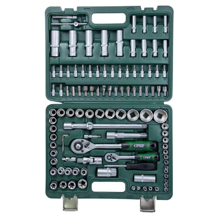 Набір насадок торцевих і біти 1/4