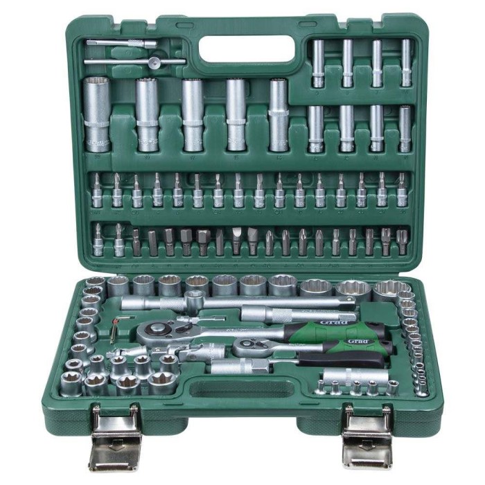 Набір насадок торцевих і біти 1/4