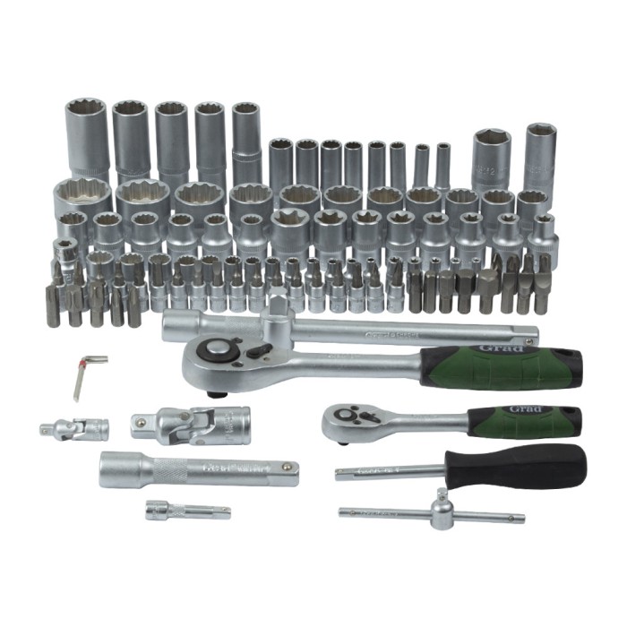 Набір насадок торцевих і біти 1/4