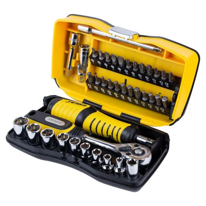 Набір насадок торцевих і біти 1/4