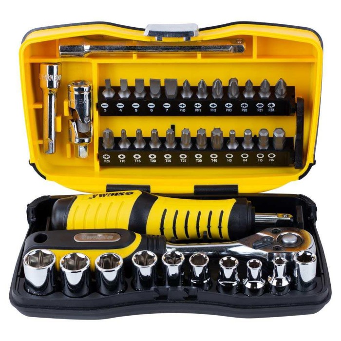 Набір насадок торцевих і біти 1/4