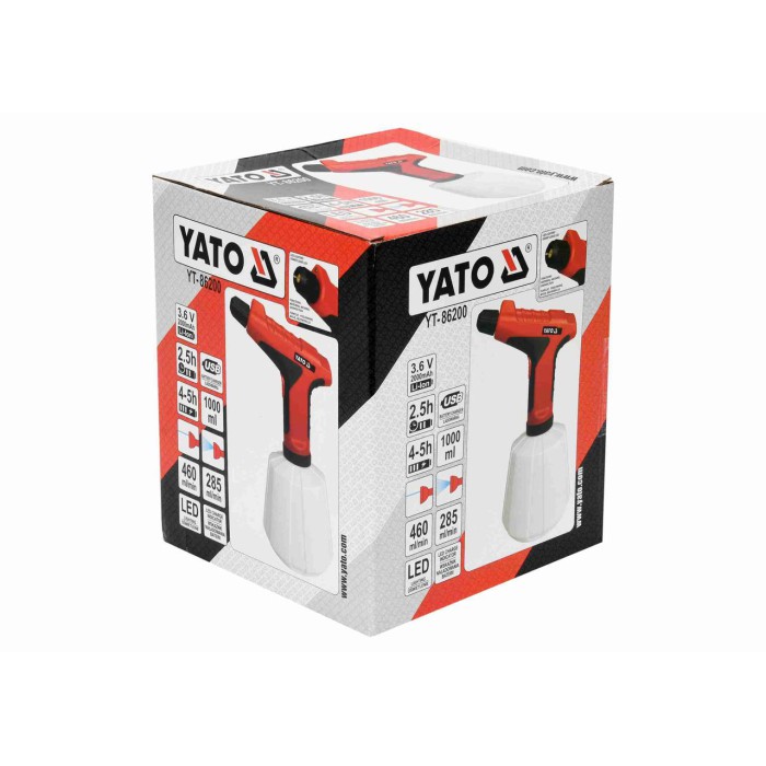 Обприскувач акумуляторний YATO YT-86200 (Li-Ion 3.6 В 2 Аг 1 л 285/460 мл/хв)