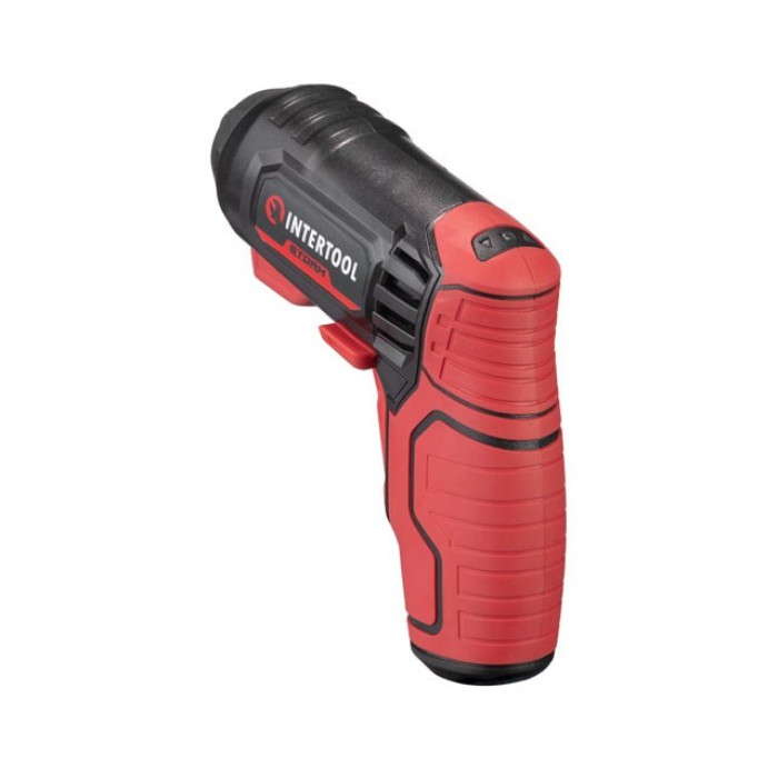 Викрутка акумуляторна INTERTOOL WT-0300, 4V, 5 Nm, літій-іон, 1.5 Ач, 200 об/хв, 4 насадки + біти, кейс