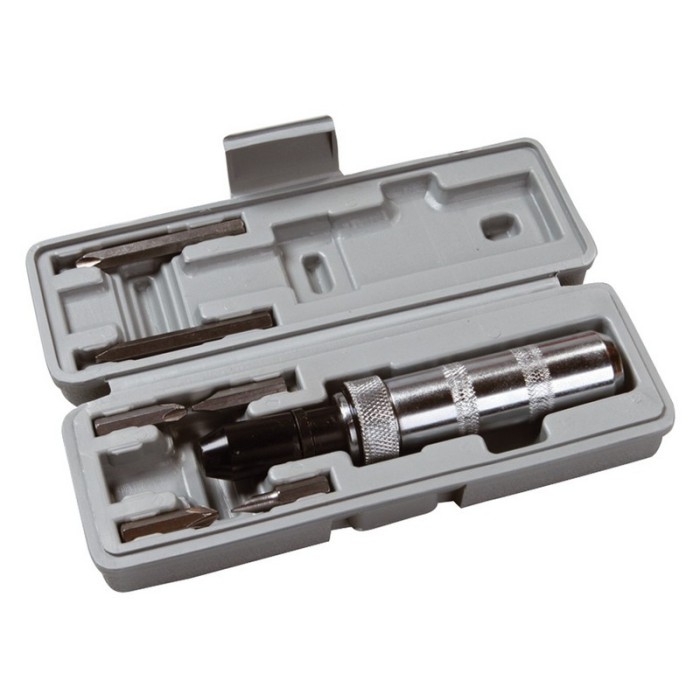 Викрутка ударно-поворотна MasterTool 40-0151, 6 насадок, у кейсі