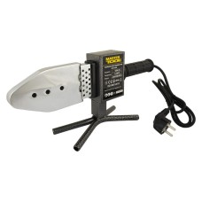 Паяльник для пластиковых труб MASTERTOOL ППТ1500, 1500 Вт, LED-индикация, 6 насадок, кейс