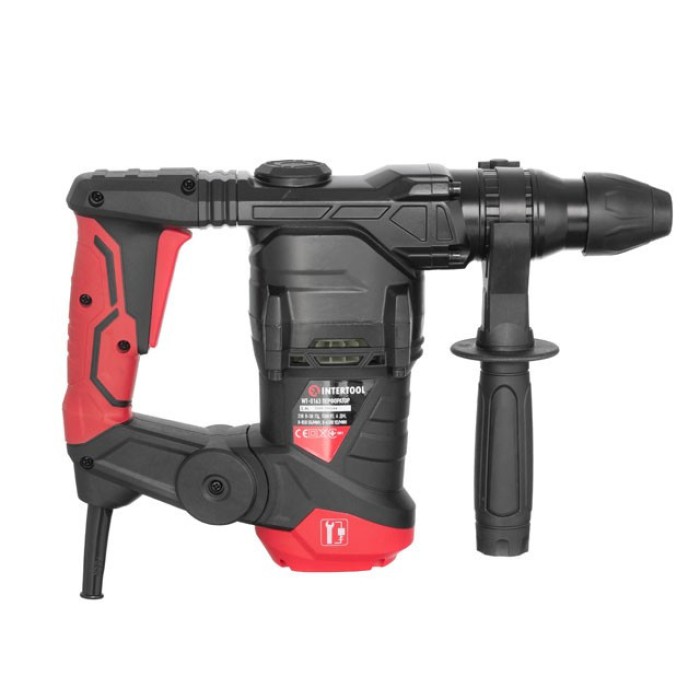 Перфоратор INTERTOOL WT-0163, 1500Вт, 3 режими, 0-850 об/хв, 0-4500 уд/хв, 6 Дж, регулювання обертів