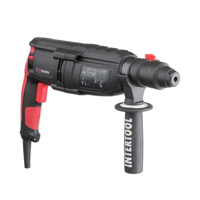 Перфоратор INTERTOOL WT-0171, 1000 Вт, 3.2 Дж, 0-1300 об/мин, 0-5100 уд/мин, 3 режима