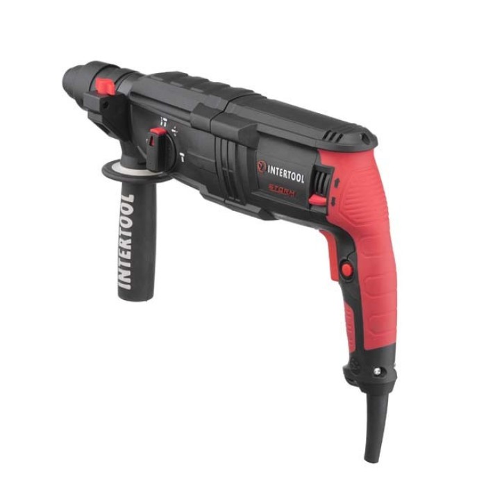 Перфоратор INTERTOOL WT-0171, 1000 Вт, 3.2 Дж, 0-1300 об/мин, 0-5100 уд/мин, 3 режима