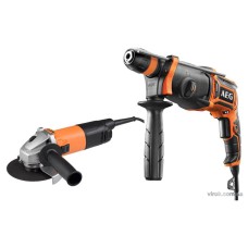 Перфоратор KH24IE + Угловая шлифмашина WS8-115S AEG в кейсе