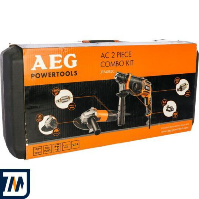 Перфоратор KH24IE + Угловая шлифмашина WS8-115S AEG в кейсе