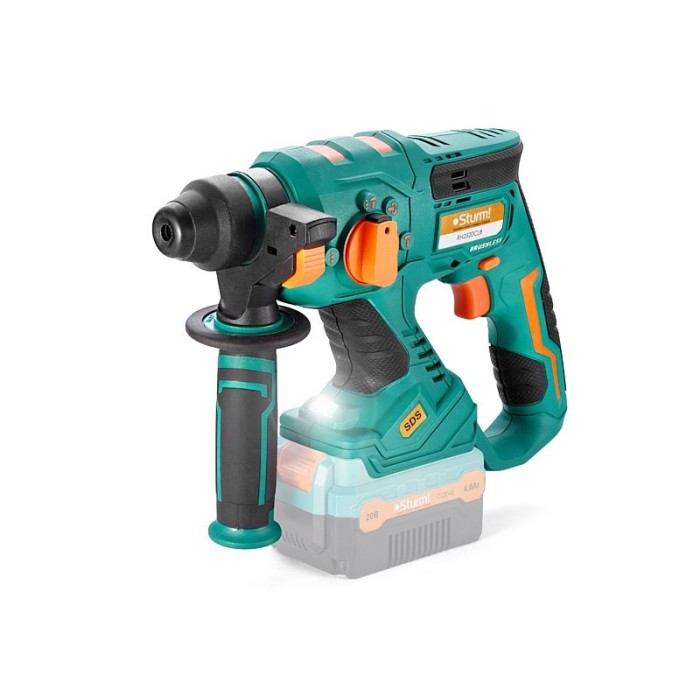 Перфоратор акумуляторний Sturm RH2520CLB 20 В (без АКБ та ЗП) (SDS-plus, 20, 4500 уд/хв, 2,2 Дж, кейс)