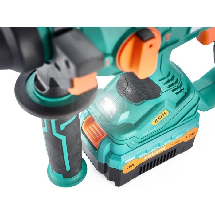 Перфоратор акумуляторний Sturm RH2520CLB 20 В (без АКБ та ЗП) (SDS-plus, 20, 4500 уд/хв, 2,2 Дж, кейс)