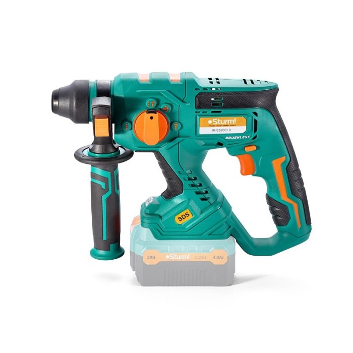 Перфоратор акумуляторний Sturm RH2520CLB 20 В (без АКБ та ЗП) (SDS-plus, 20, 4500 уд/хв, 2,2 Дж, кейс)