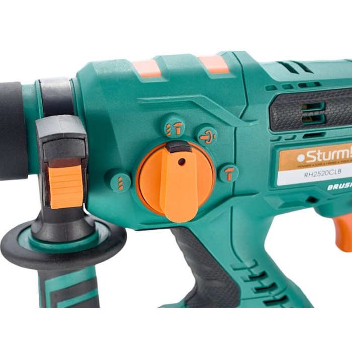 Перфоратор акумуляторний Sturm RH2520CLB 20 В (без АКБ та ЗП) (SDS-plus, 20, 4500 уд/хв, 2,2 Дж, кейс)