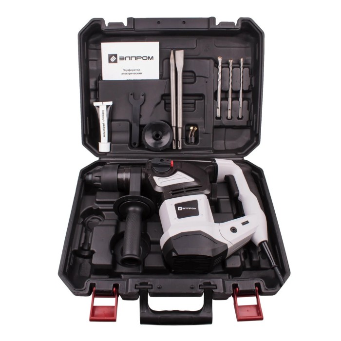 Перфоратор Елпром ЕПЕ-2010, SDS-plus, 2010 Вт, 900 об/хв, 4000 уд/хв, 5.5 Дж, 3 режими, кейс, рег. обертів