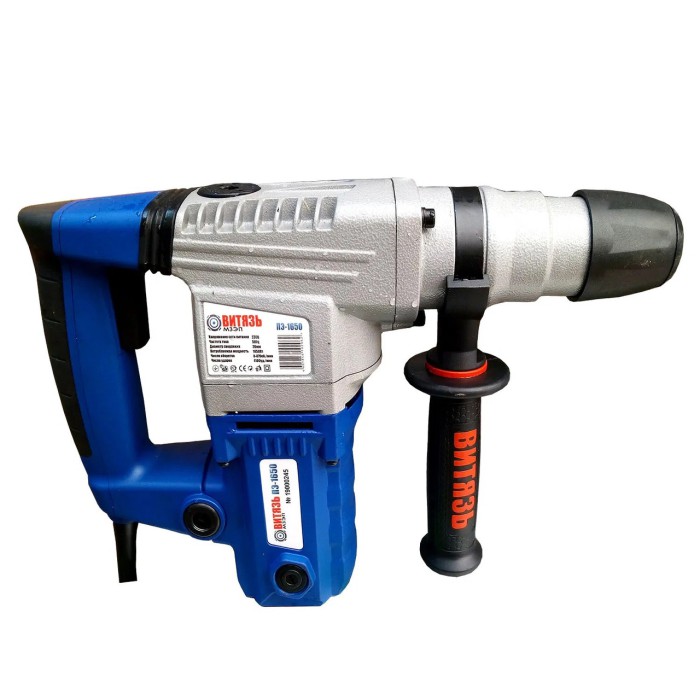 Перфоратор Витязь ПЕ-1650, 1650 Вт, Sds+, 4300 уд/хв, 900 об/хв, 3 режими, піка, зубило, 3 бура, кейс Перфоратор Витязь ПЕ-1650, 1650 Вт, Sds+, 4300 уд/хв, 900 об/хв, 3 режими, піка, зубило, 3 бура, кейс