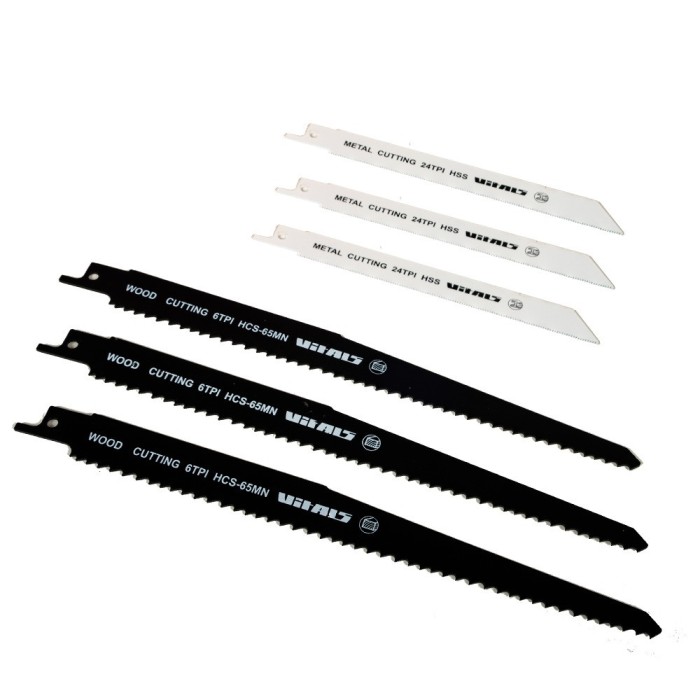 Пила шабельна (электроножовка) Vitals Master TZ 1585GNvql, 850 Вт, 2800 об/хв, LED підсвічування, швидка заміна