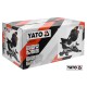 Пила торцовочная по дереву и металлу с лазером и протяжкой YATO YT-82174 1.8 кВт диск 255 x 25.4 мм
