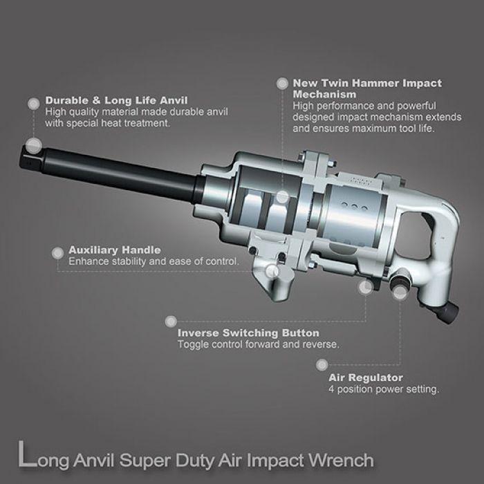 Пневмогайковерт ударний TOPTUL KAAB3225 (1