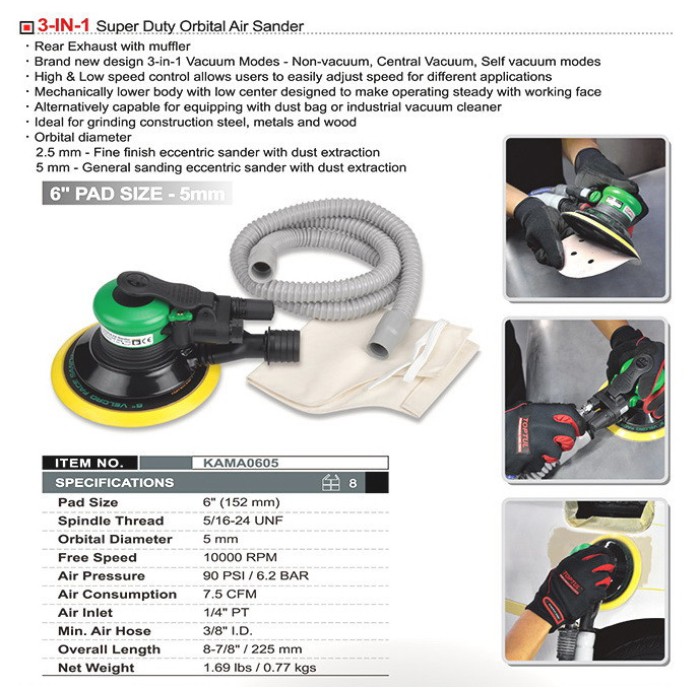 Пневмошліфувальна машина орбітальна 6