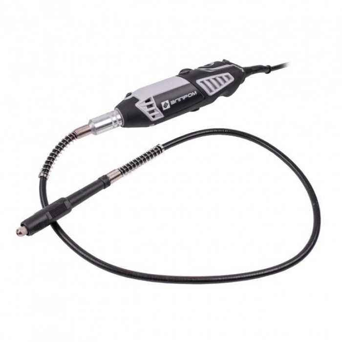 Пряма шліфмашина (гравер) Элпром ЕМГ-450-211 NEW, 450 Вт, 8000-30000 об/хв, гнучкий вал, кейс, 211 насадок