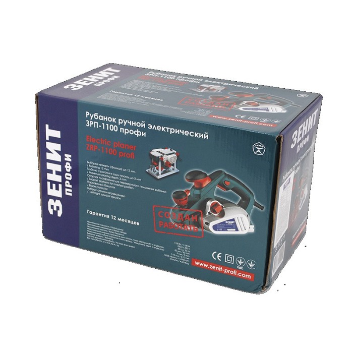 Рубанок электрический ЗЕНИТ ЗРУ-1100 Профи