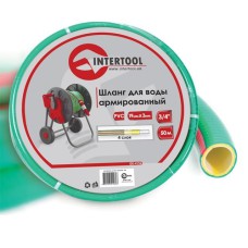 Шланг для води 4-х шаровий 3/4" INTERTOOL GE-4126, 50м, армований, PVC, робочий тиск 7 атм