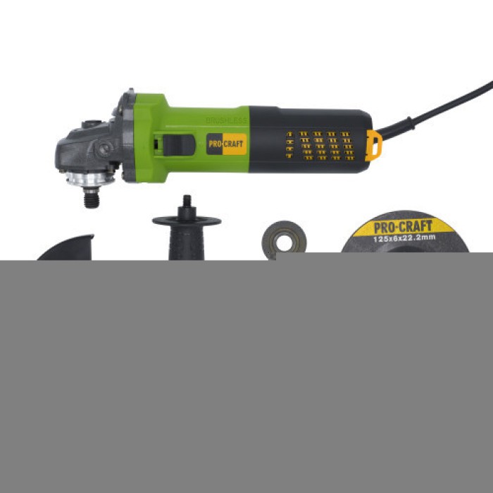 Шліфмашина кутова PROCRAFT PW-125/2200 безщіткова