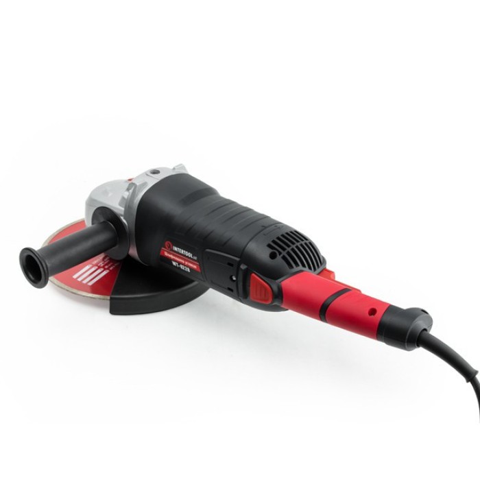 Шліфмашина кутова (болгарка) INTERTOOL WT-0228, 2400Вт, діаметр кола 230мм, 6300 об/хв, плавний пуск