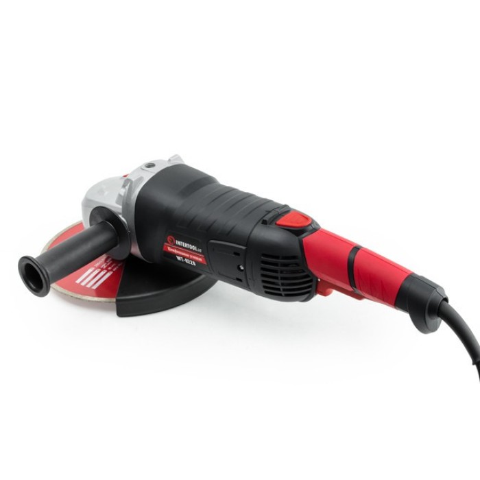 Шліфмашина кутова (болгарка) INTERTOOL WT-0228, 2400Вт, діаметр кола 230мм, 6300 об/хв, плавний пуск