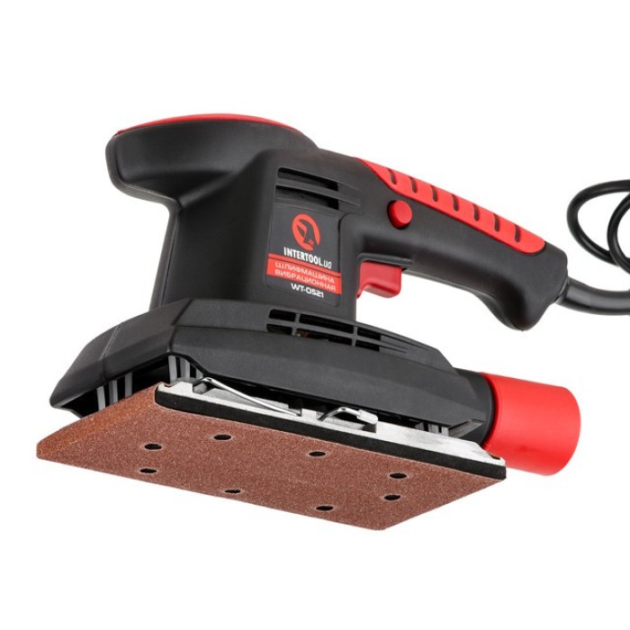 Вібраційна шліфмашина INTERTOOL WT-0521, 200 Вт, 11000 хід/хв, платформа 187*90 мм Вібраційна шліфмашина INTERTOOL WT-0521, 200 Вт, 11000 хід/хв, платформа 187*90 мм