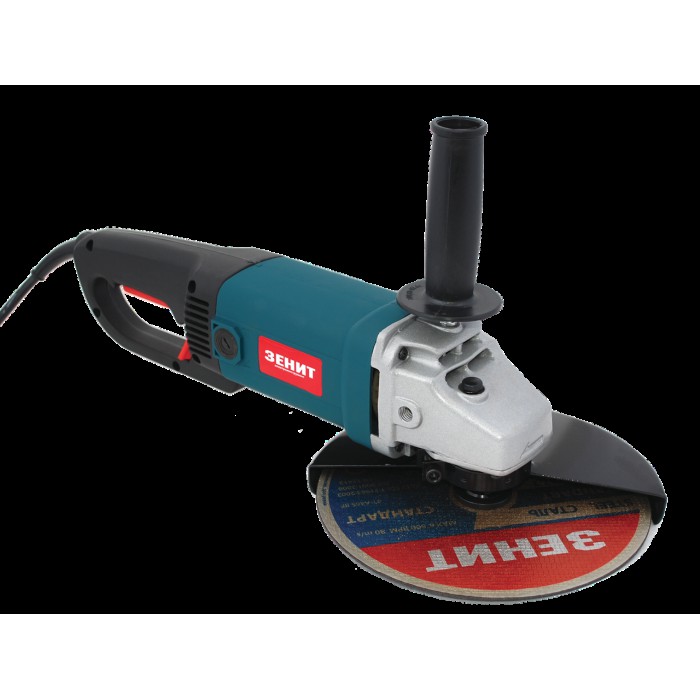 Шліфувальна машина кутова (болгарка) Зенит ЗУШ-230/2200, 2200 Вт, диск 230 мм, 6000 об/хв, поворотна ручка Шліфувальна машина кутова (болгарка) Зенит ЗУШ-230/2200, 2200 Вт, диск 230 мм, 6000 об/хв, поворотна ручка