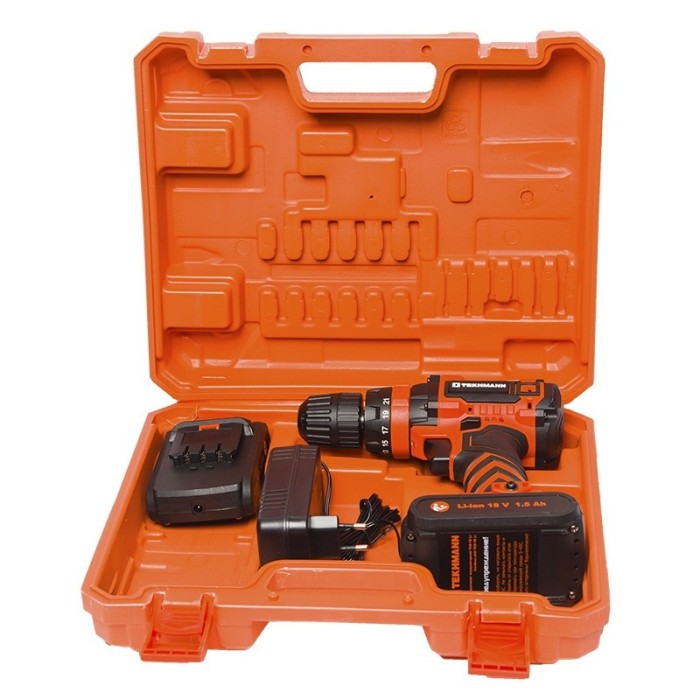 Шуруповерт акумуляторний ударний Tekhmann TCD-18 Li