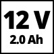 Шуруповерт акумуляторний Einhell TE-CD 12/1 3X-Li (з двома насадками)