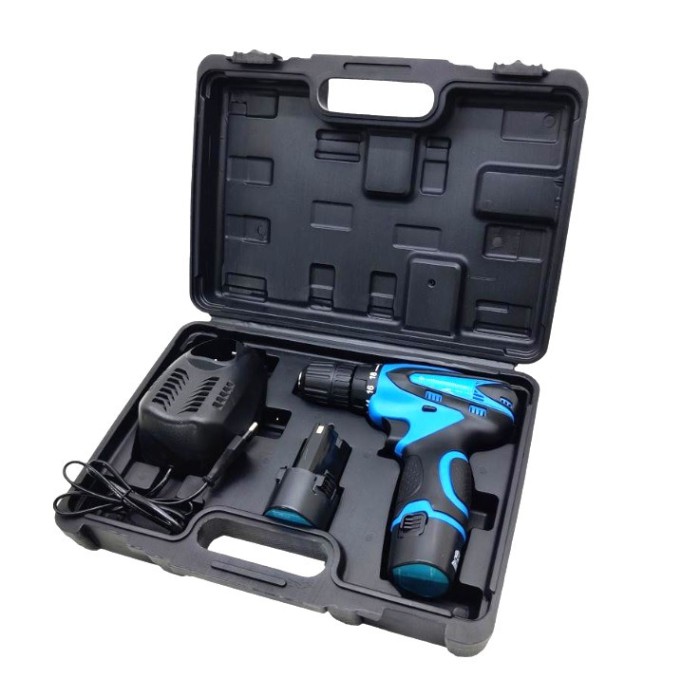 Шуруповерт акумуляторний KRAISSMANN 1500 ABS 12/2 Li, 12 В, 2 акк, 1.5 Ач, 1300 об/хв, 22 Нм, кейс, 2 режими