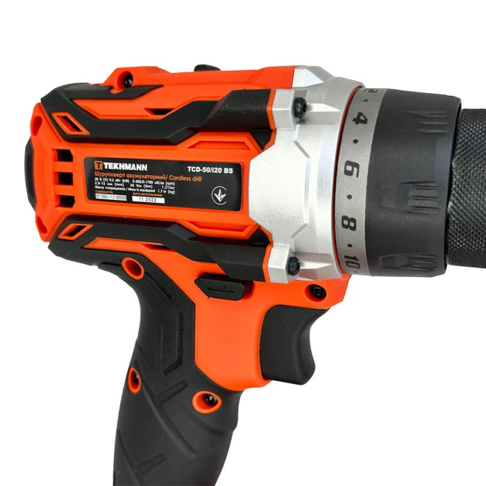Шуруповерт аккумуляторный  Tekhmann  TCD-50/i20 BS (без АКБ и ЗУ)