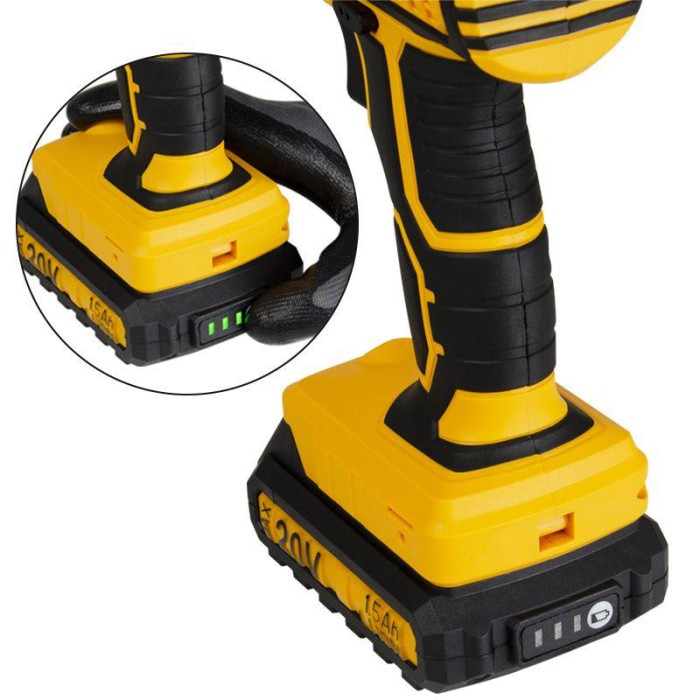 Шуруповерт акумуляторний ударний Mächtz MCD-20H-Li, 2 АКБ, кейс, дві швидкості, 35 Нм, LED, індикатори заряду