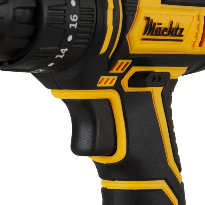 Шуруповерт акумуляторний ударний Mächtz MCD-20H-Li, 2 АКБ, кейс, дві швидкості, 35 Нм, LED, індикатори заряду