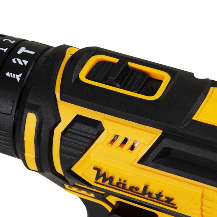 Шуруповерт акумуляторний ударний Mächtz MCD-20H-Li, 2 АКБ, кейс, дві швидкості, 35 Нм, LED, індикатори заряду