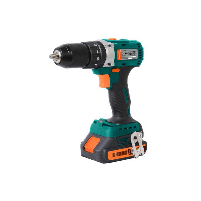 Шуруповерт ударный аккумуляторный с бесщеточным двигателем Sturmax CDM3220BLI (20В, 2,0 Ач, 2 АКБ, кейс)