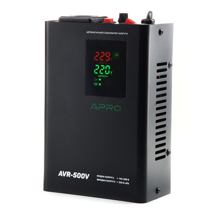 Стабілізатор напруги релейний APRO AVR-500V (підвісний)