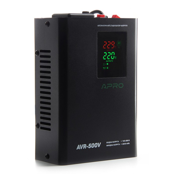 Стабілізатор напруги релейний APRO AVR-500V (підвісний)