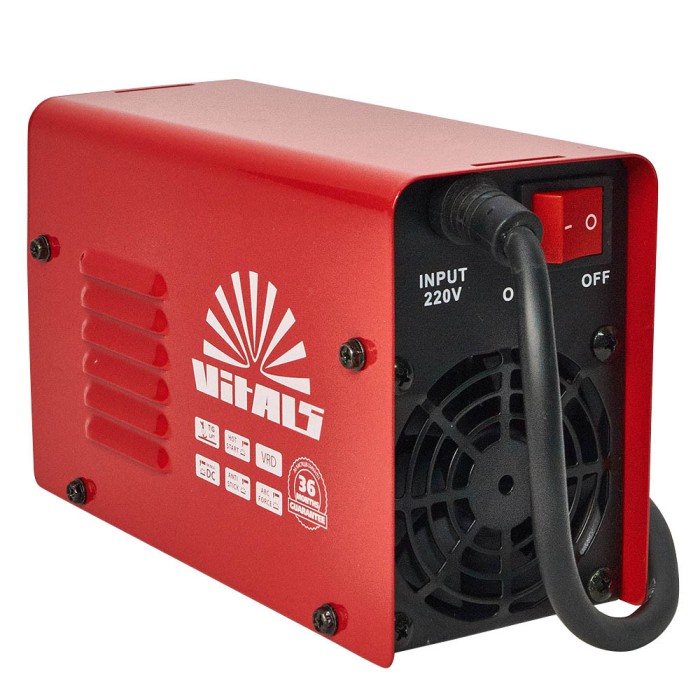 Сварочный аппарат (инвертор) Vitals MMA-1400 LCD mini, 220 В, 5 кВт, диапазон тока 20-140 А, электроды 1.6-4.0