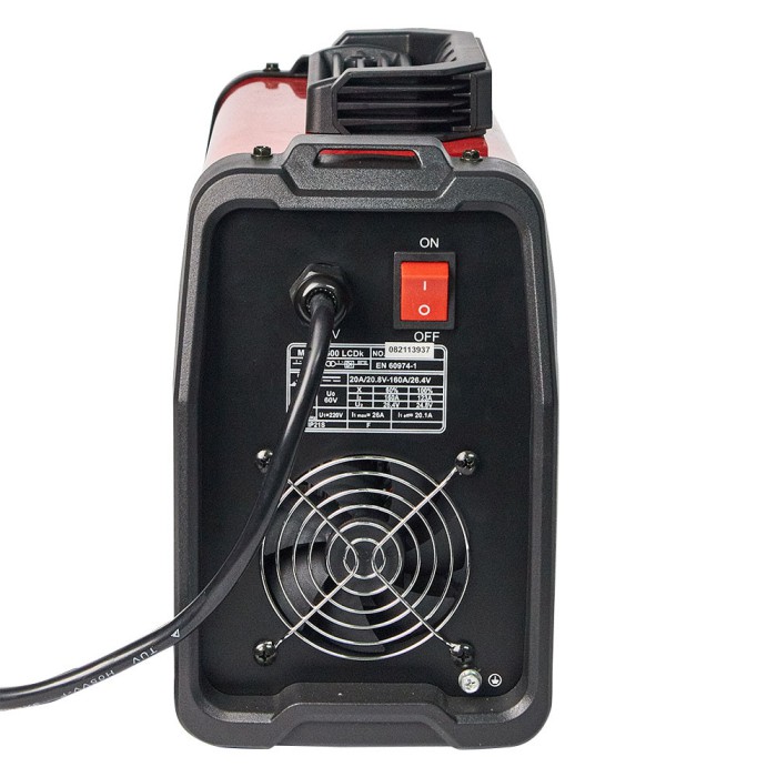 Зварювальний апарат (інвертор) Vitals Master MMA-1600 LCDk, 5 кВт, діапазон струму 20-160 А, електроди 1.6-5.0