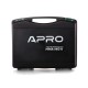 Зварювальний апарат інверторний APRO MMA-140 K, ел. 4мм, + набір кабелів, кейс