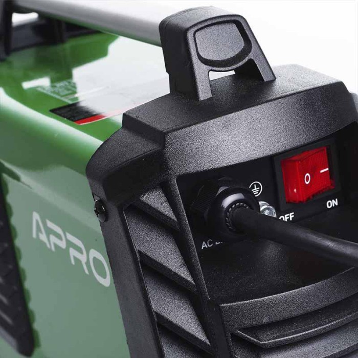 Сварочный аппарат инверторный APRO MMA-160 K, эл.5мм, + набор кабелей, кейс