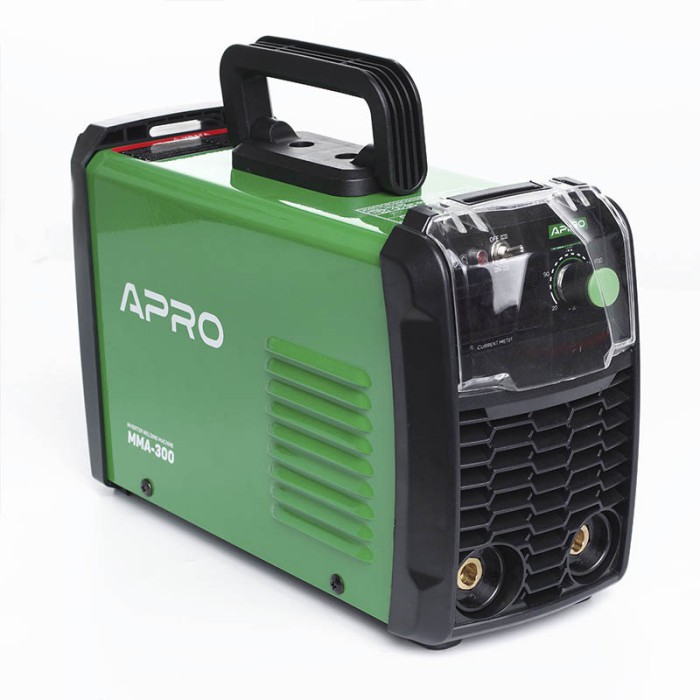 Зварювальний апарат інверторний APRO MMA-180, ел. 5мм, + набір кабелів