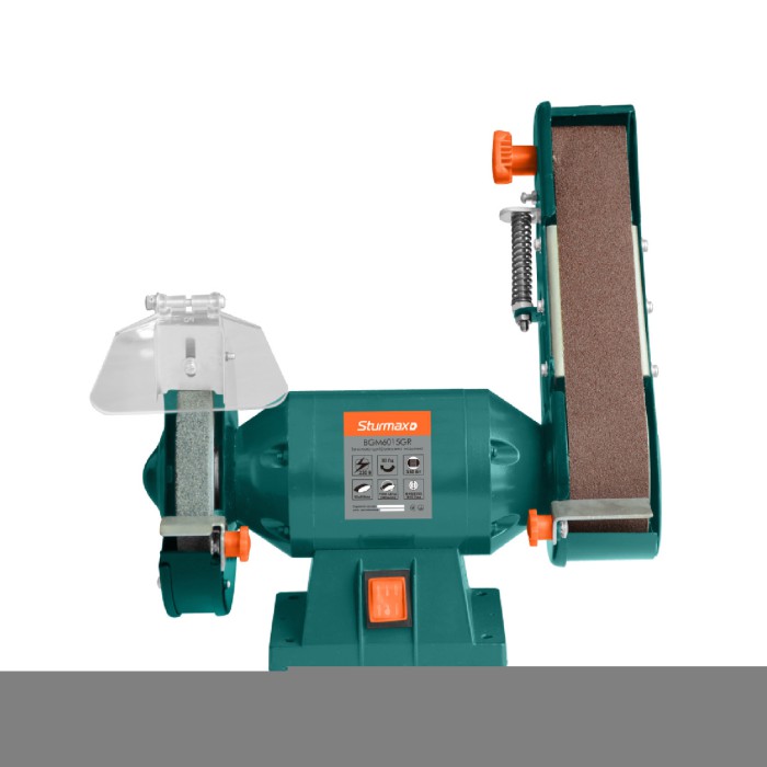Точильный станок дисково-ленточный 350 Вт Sturmax BGM6015GR