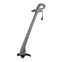 Тример електричний INTERTOOL DT-2243, 250 Вт, 230 В, 14000 об/хв, ширина скосу 200 мм, діаметр волосіні 1 мм.