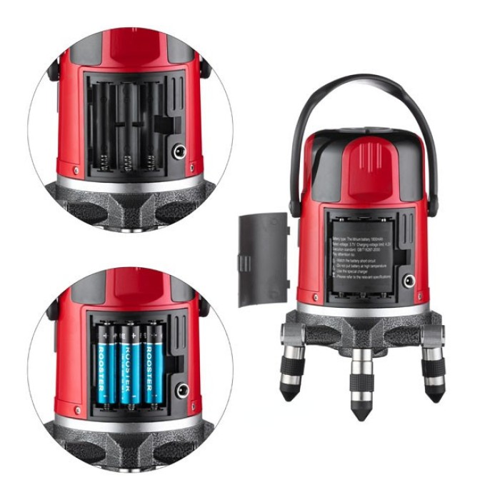 Рівень лазерний 2 лазерні головки, червоний лазер INTERTOOL МТ-3003